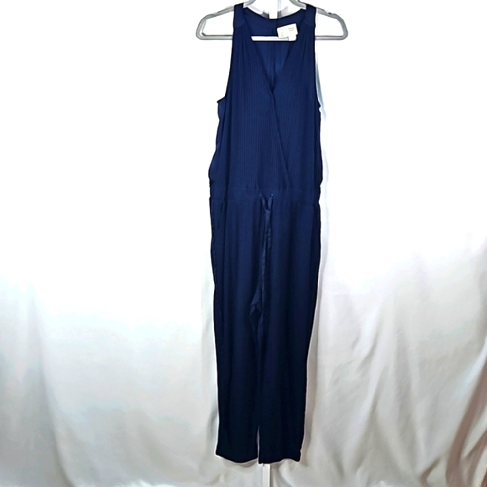 Antropologie Blue Jumpsuit Size Large